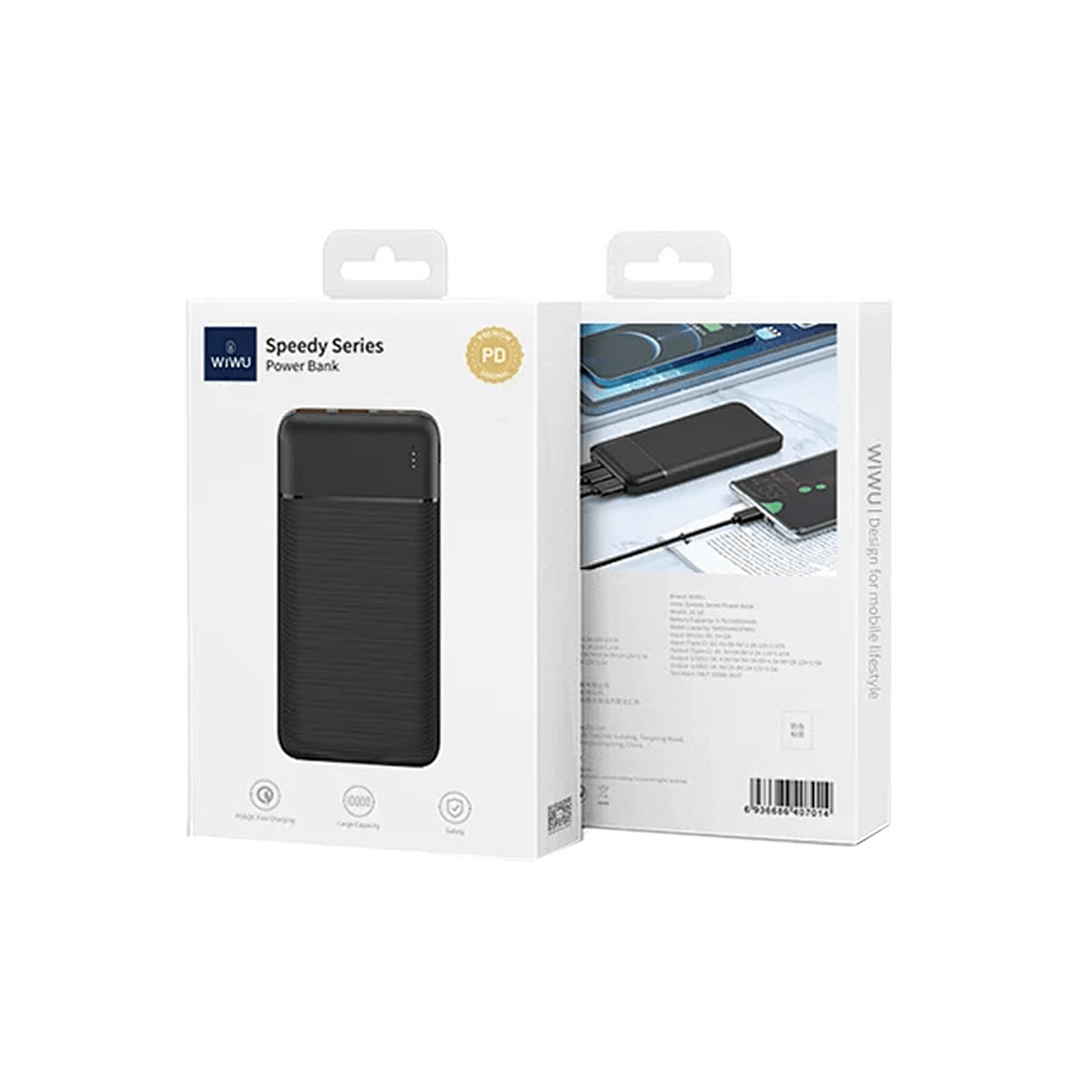 Wiwu JC-19B Power Bank 10000mAh - Black in Qatar Wiwu JC-19B Power Bank 10000mAh - Black in Qatar